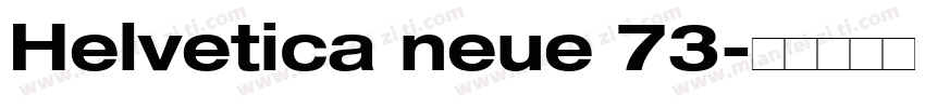 Helvetica neue 73字体转换
